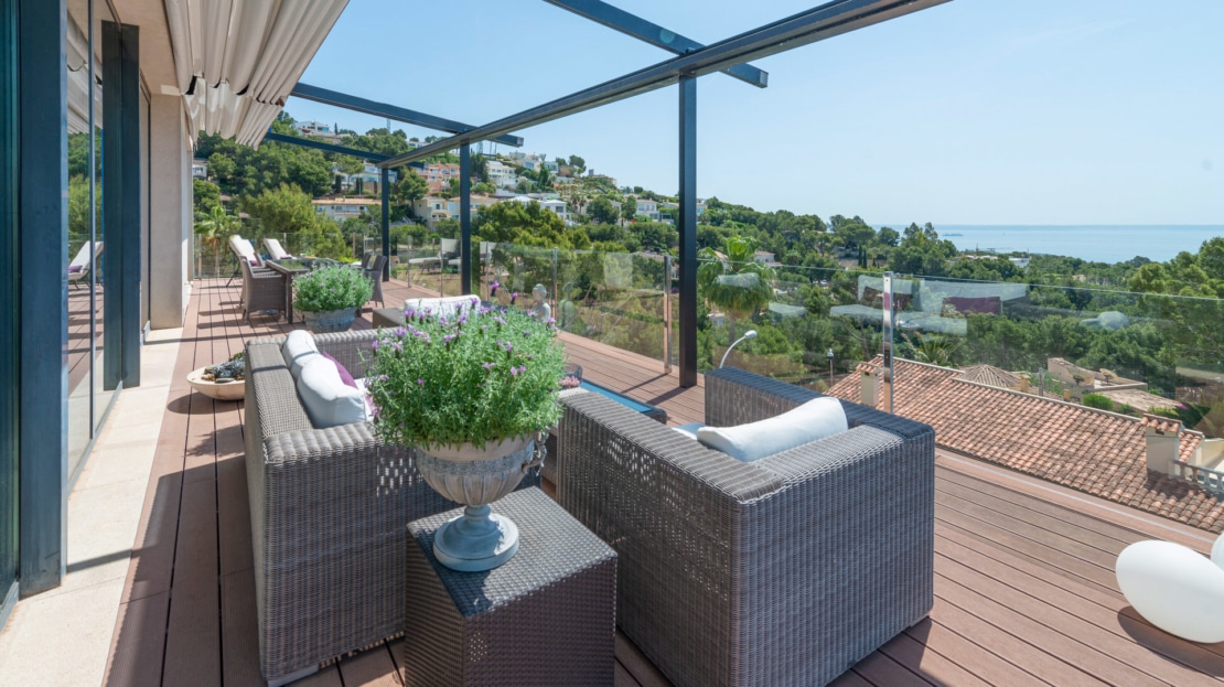 V-3902 Costa d'en Blanes Moderne Villa mit traumhaftem Meerblick in ruhiger Lage von Costa d'en Blanes