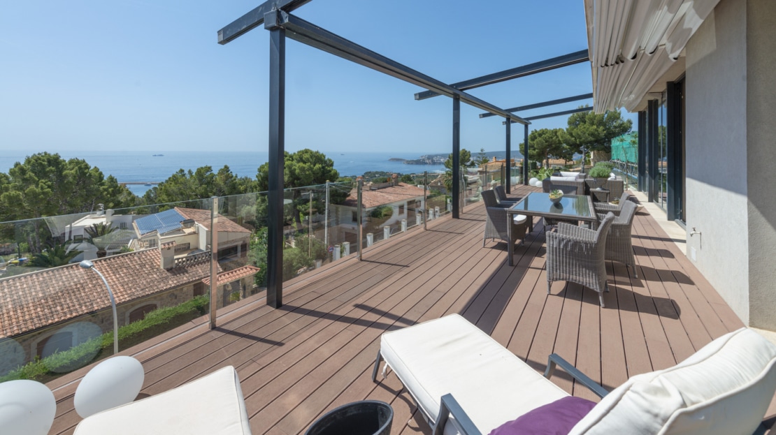 V-3902 Costa d'en Blanes Moderne Villa mit traumhaftem Meerblick, Terrasse in ruhiger Lage von Costa d'en Blanes