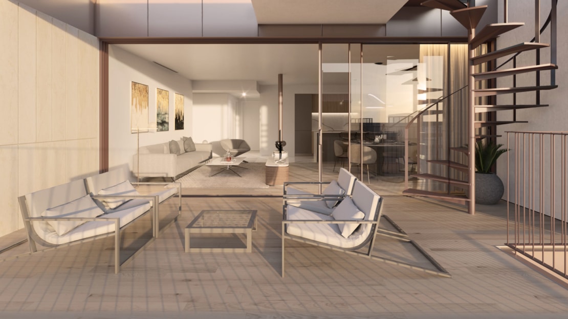 A-4137_ 25 NEUBAU! Beeindruckendes Luxus Penthouse mit zwei Terrassen, zum mitgestalten, im Herzen von Palma