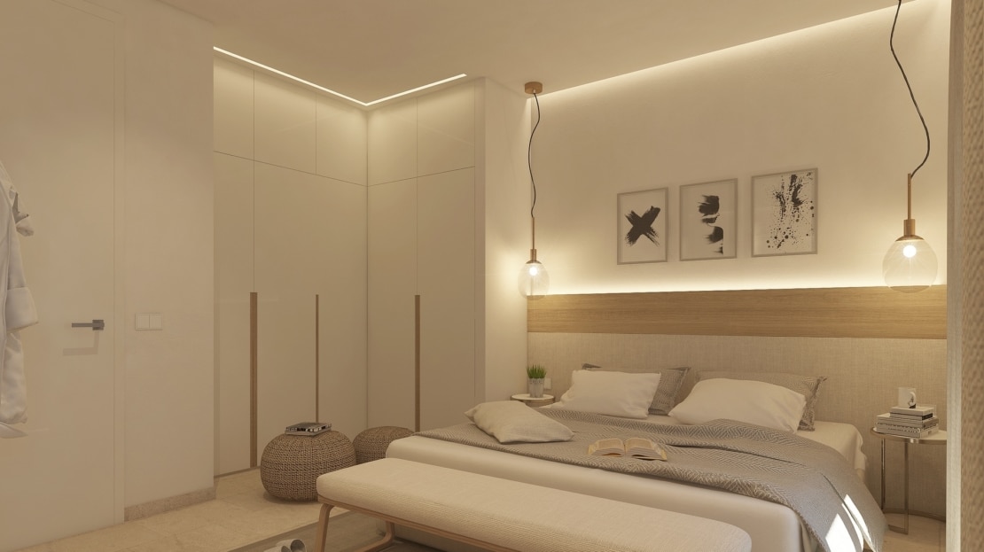 P-3109_3 PROJEKT! Penthouse mit privater Pool-Terrasse und Meerblick in neuem Apartmentkomplex in Santa Ponsa