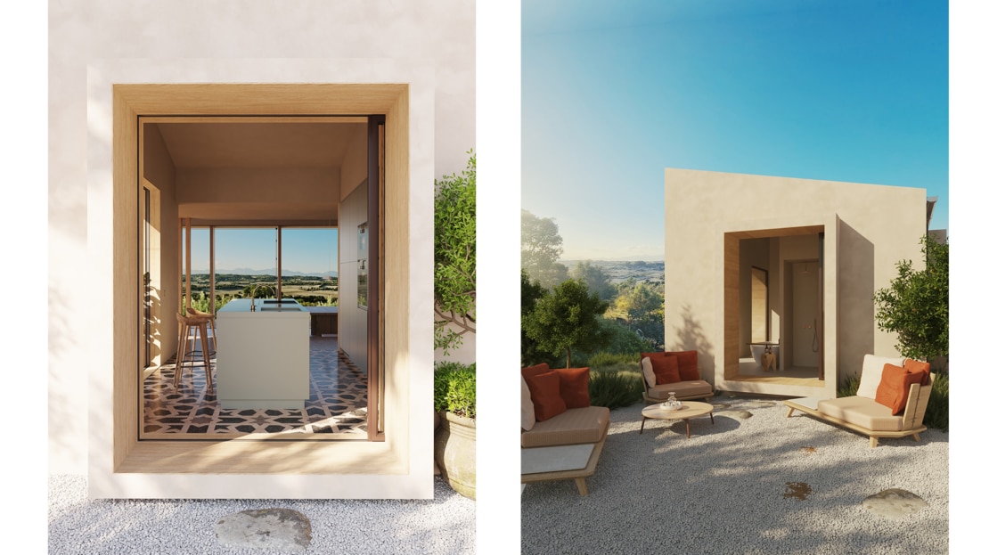 F-3973 PROJEKT! Neubau Finca mit Infinitypool und Panoramablick nahe Lloret de Vistalegre