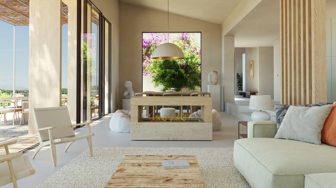 F-3973 PROJEKT! Neubau Finca mit Infinitypool und Panoramablick nahe Lloret de Vistalegre