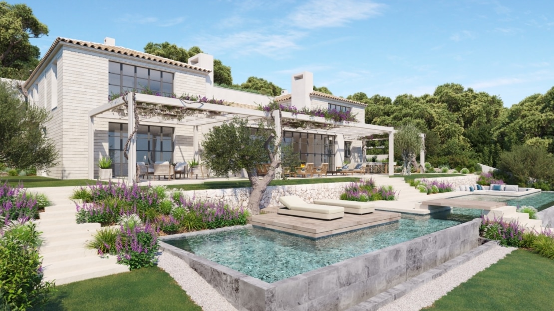 V-4217 PROJEKT! Prachtvolle Luxus-Villa mit atemberaubenden Meerblick, in Alt Bendinat, im Südwesten der Insel 6