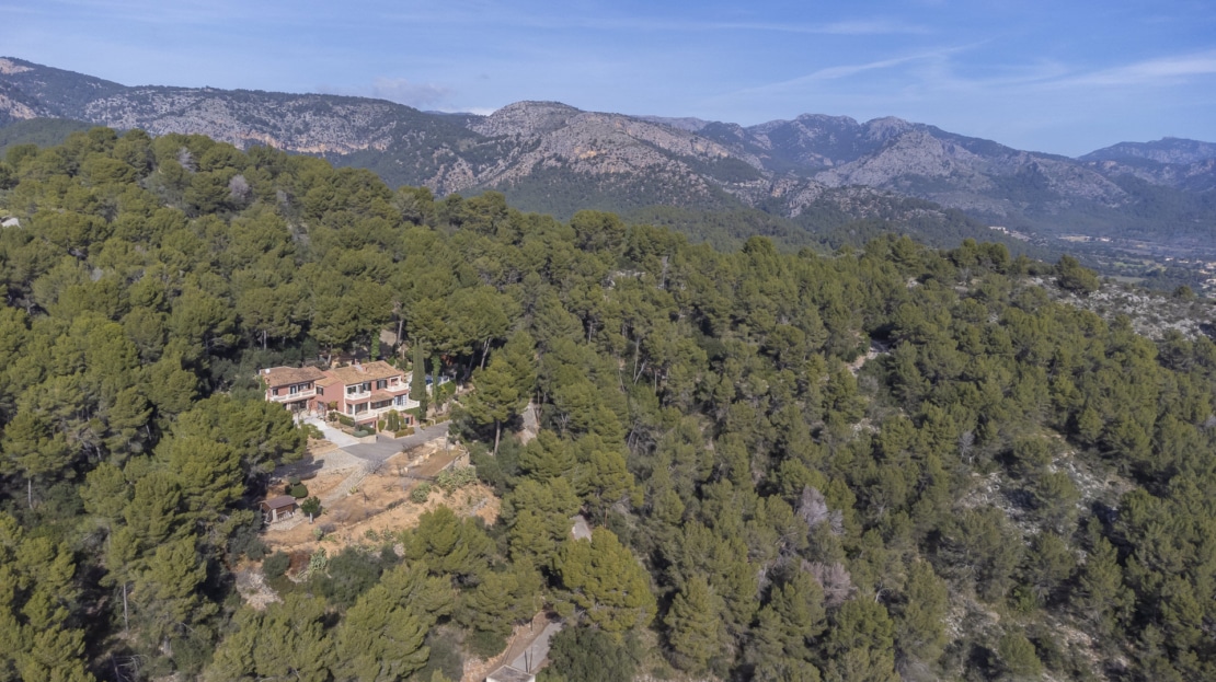 F-4302 Stattliche Finca in Establiments mit gr. Pool, Privatsphäre und herrlichem Blick auf die Bucht von Palma 2