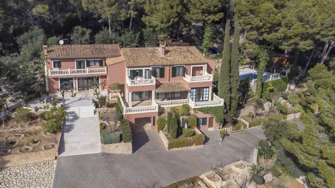 F-4302 Stattliche Finca in Establiments mit gr. Pool, Privatsphäre und herrlichem Blick auf die Bucht von Palma 4