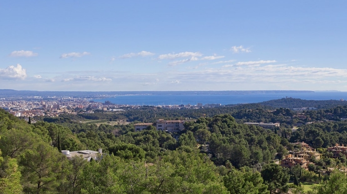 4987 INVESTITION! Grundstück in Son Vida in Ruhelage & herrlichem Blick auf das Meer und die Bucht von Palma 5