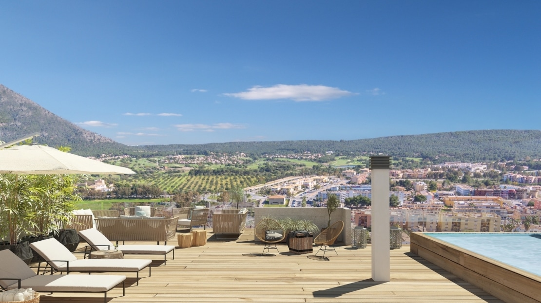 A-3109_2 PROJEKT! Komfortables Apartment mit großer Terrasse und schöner Gemeinschaftsanlage in Santa Ponsa