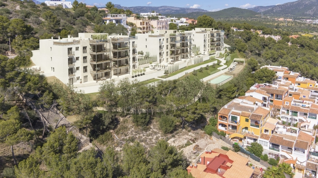 A-3109_17 PROJEKT! Luxus Erdgeschoss Apartment mit privatem Garten in Santa Ponsa