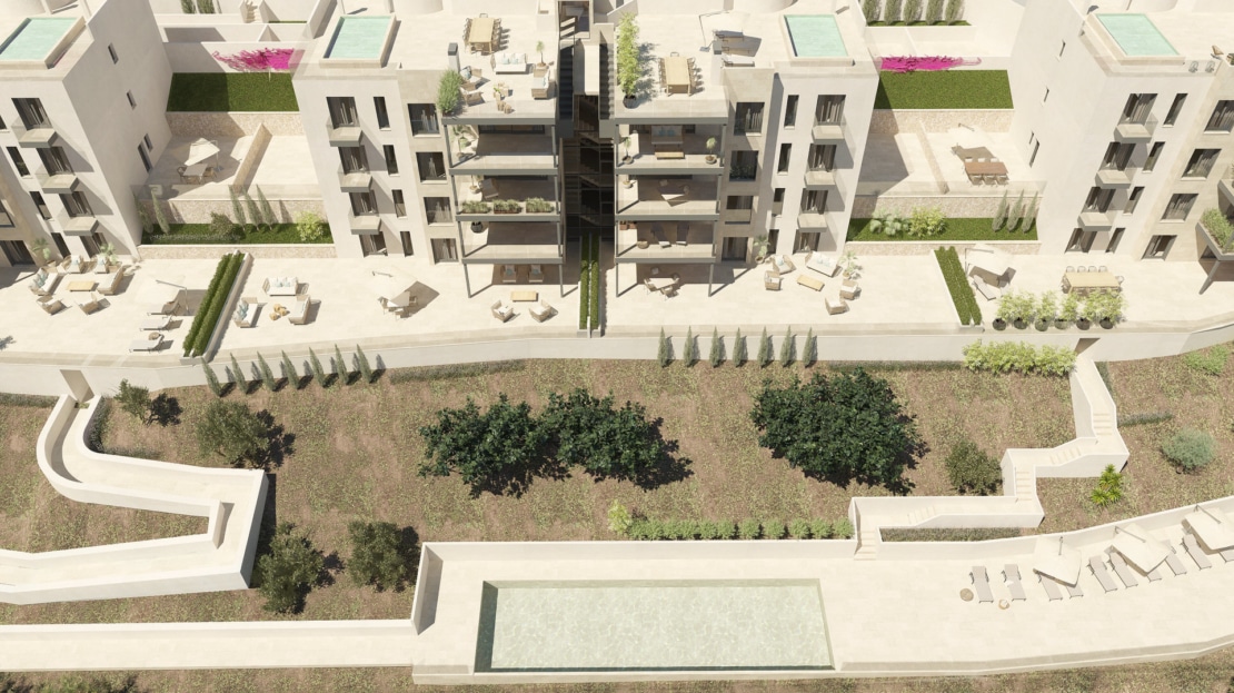 A-3109_2 PROJEKT! Komfortables Apartment mit großer Terrasse und schöner Gemeinschaftsanlage in Santa Ponsa