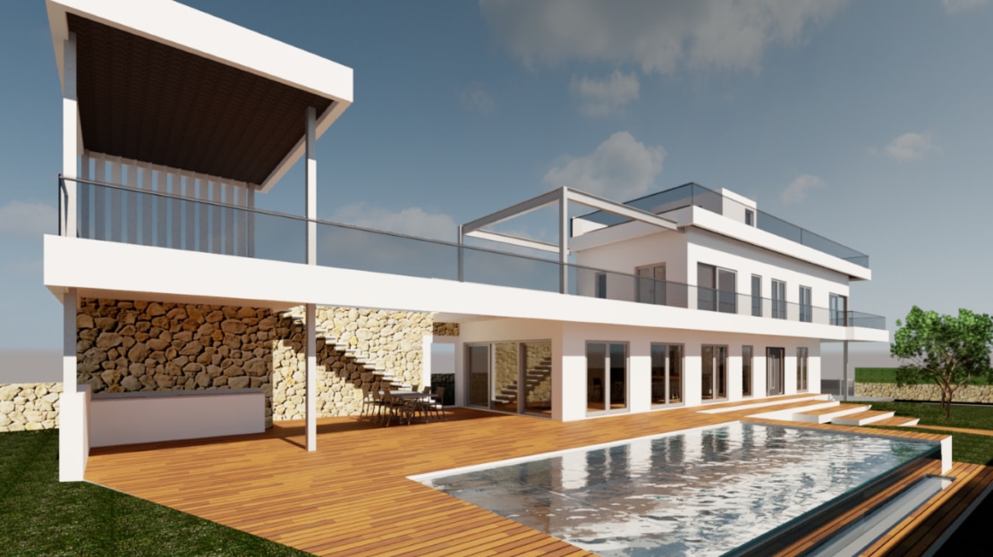 5067 Grundstück in Santanyi mit genehmigtem Bau-Projekt & Bau-Genehmigung auf stand by 5