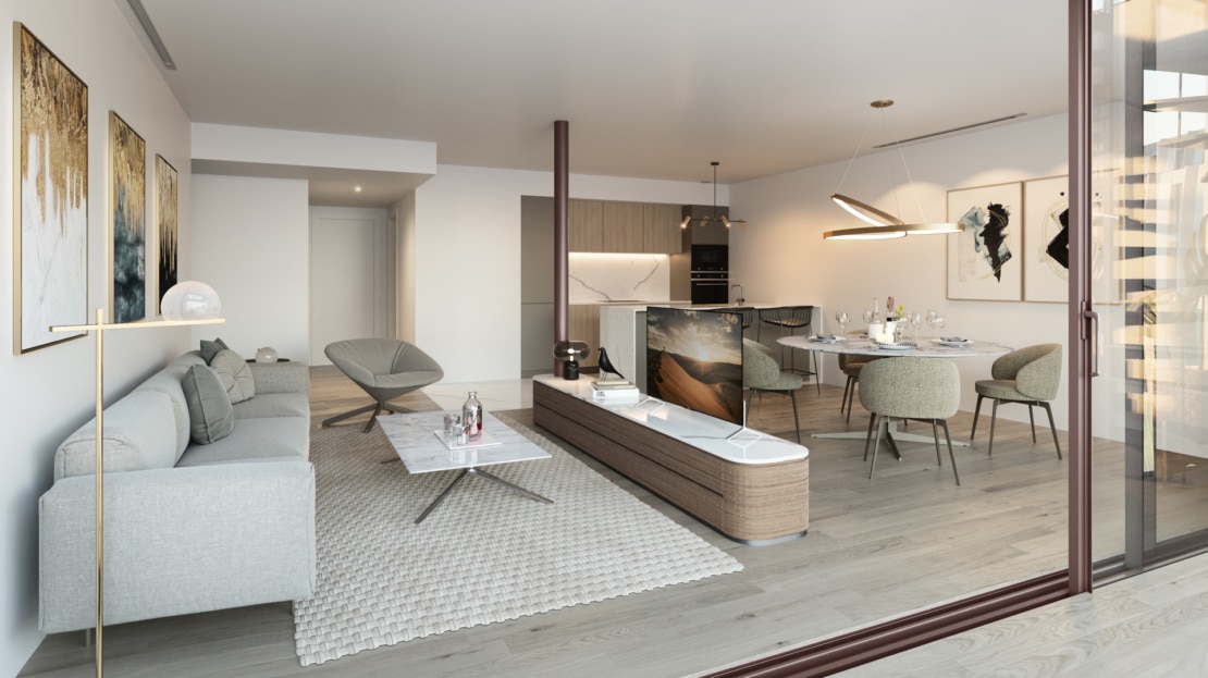 NEUBAU! Luxusriöses Apartment mit Terrasse und Mitspracherecht bei der Gestaltung, mitten in Palma