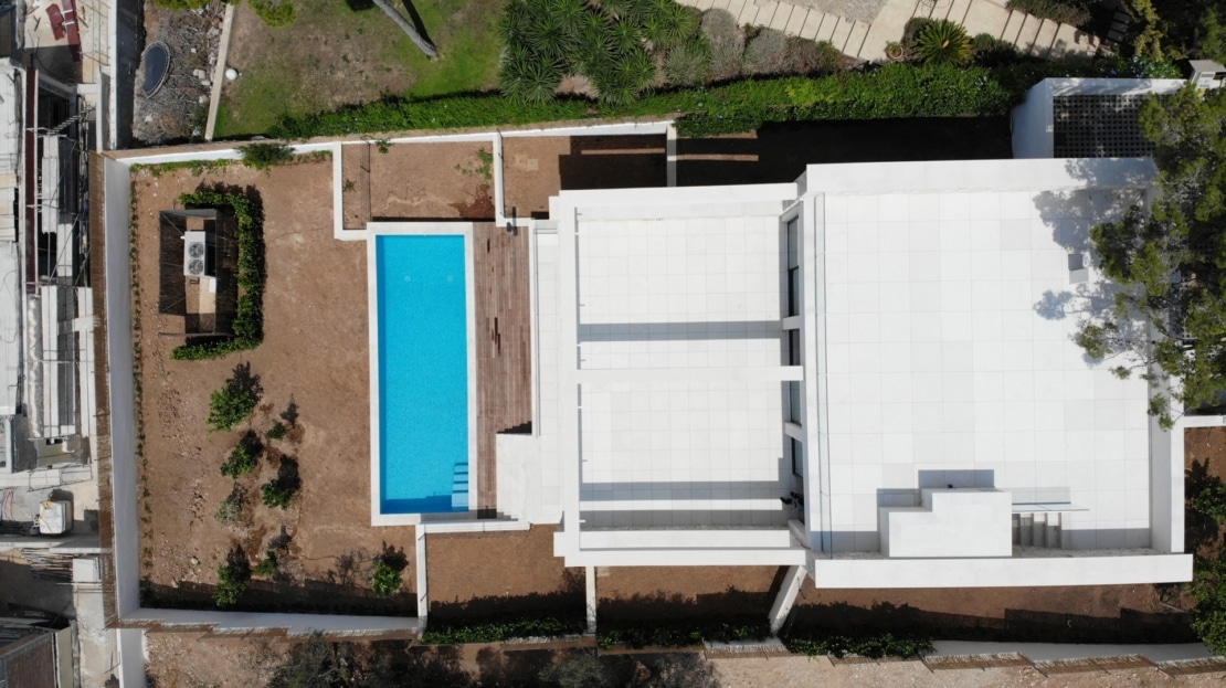 V-4697 ERSTBEZUG! Beeindruckende Neubau Villa in Portals Nous mit herrlichem Meerblick