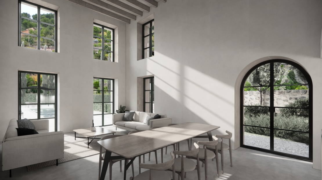 D-4780 PROJEKT! Beeindruckendes Stadthaus Projekt am Rand von Soller mit großem Außenbereich