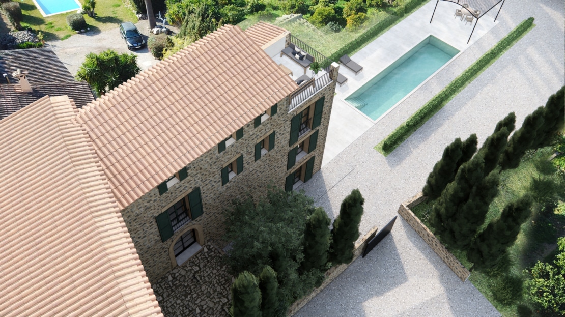 D-4780 PROJEKT! Beeindruckendes Stadthaus Projekt am Rand von Soller mit großem Außenbereich