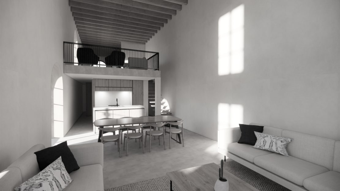 D-4780 PROJEKT! Beeindruckendes Stadthaus Projekt am Rand von Soller mit großem Außenbereich