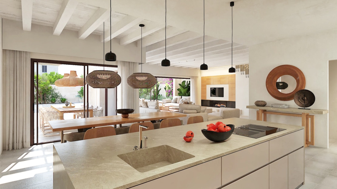 5172 Dorfhaus in Ses Salines mit fantastischem Fernblick bis zum Meer 28