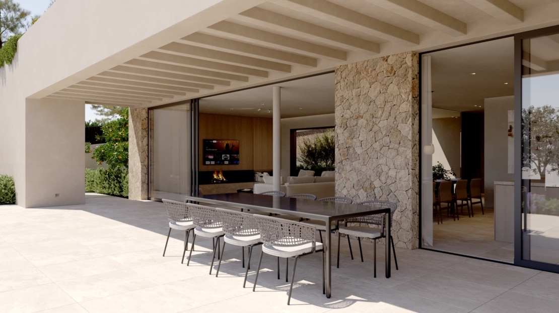 5119 Schlüsselfertige Designer-Villa in Cas Catala mit Panorama Meerblick 5