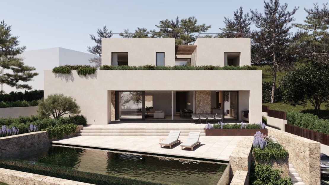 5119 Schlüsselfertige Designer-Villa in Cas Catala mit Panorama Meerblick 2