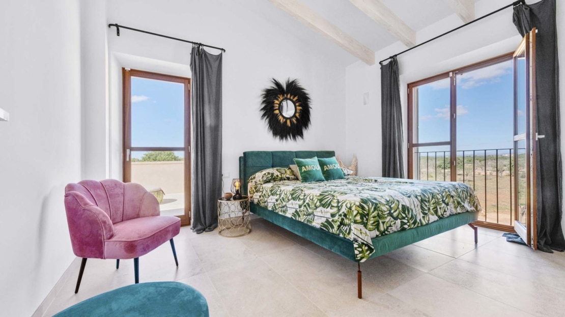 F-4860 Fantastic natural stone finca in Ses Salines with absolute privacy, large pool and panoramic views2