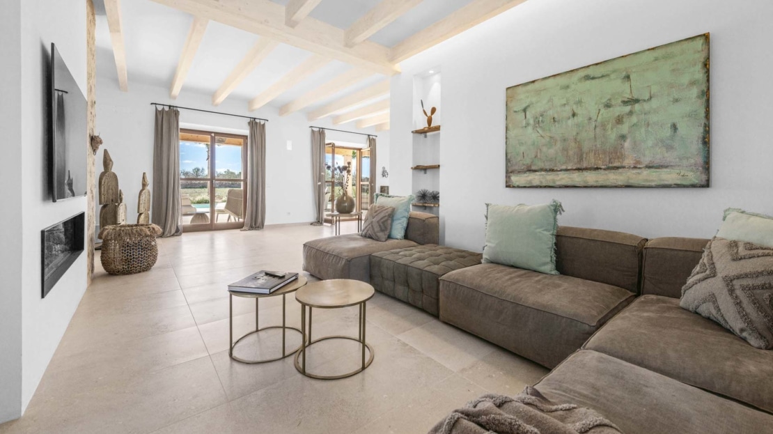 F-4860 Fantastic natural stone finca in Ses Salines with absolute privacy, large pool and panoramic views29