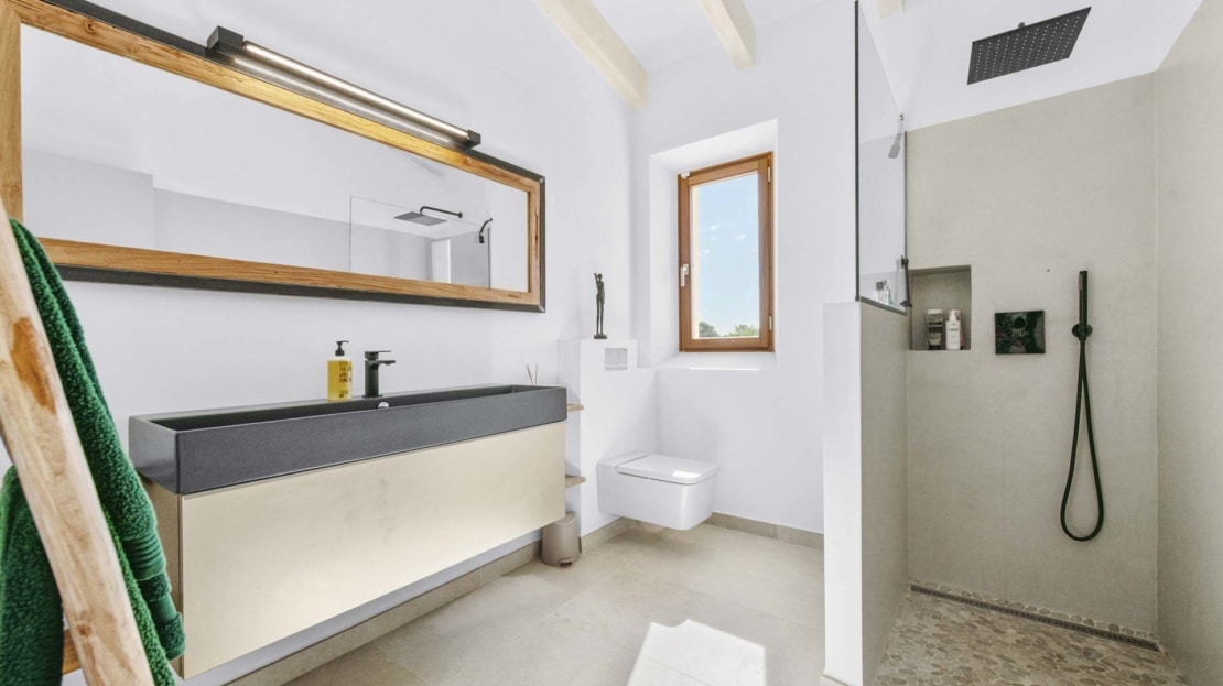 F-4860 Fantastic natural stone finca in Ses Salines with absolute privacy, large pool and panoramic views3