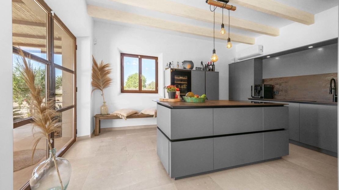 F-4860 Fantastic natural stone finca in Ses Salines with absolute privacy, large pool and panoramic views12