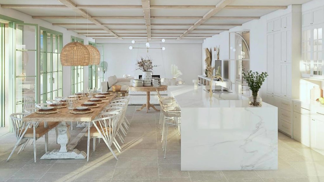 F-4055 Luxus Finca zw. Ses Salines und Es Llombards mit traumhaftem Panorama Blick