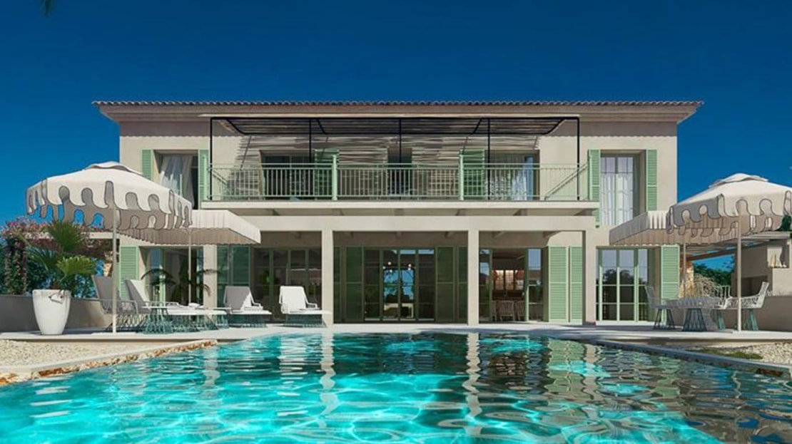 F-4055 Luxus Finca zw. Ses Salines und Es Llombards mit traumhaftem Panorama Blick