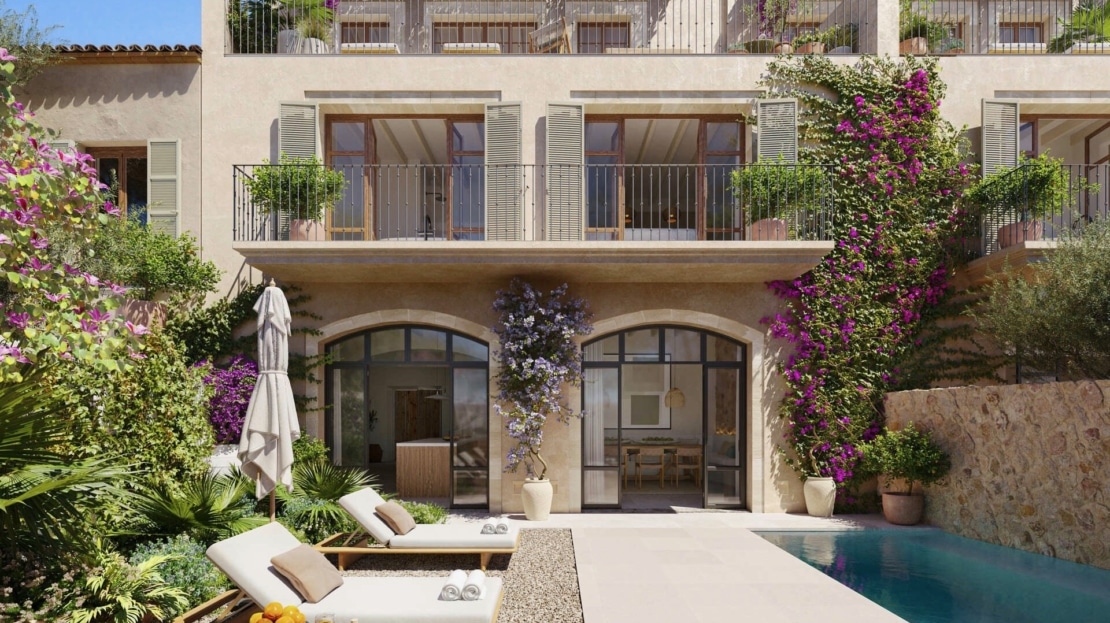 5217 PROJEKT! Luxuriöses Dorfhaus in Santa Maria mit Pool