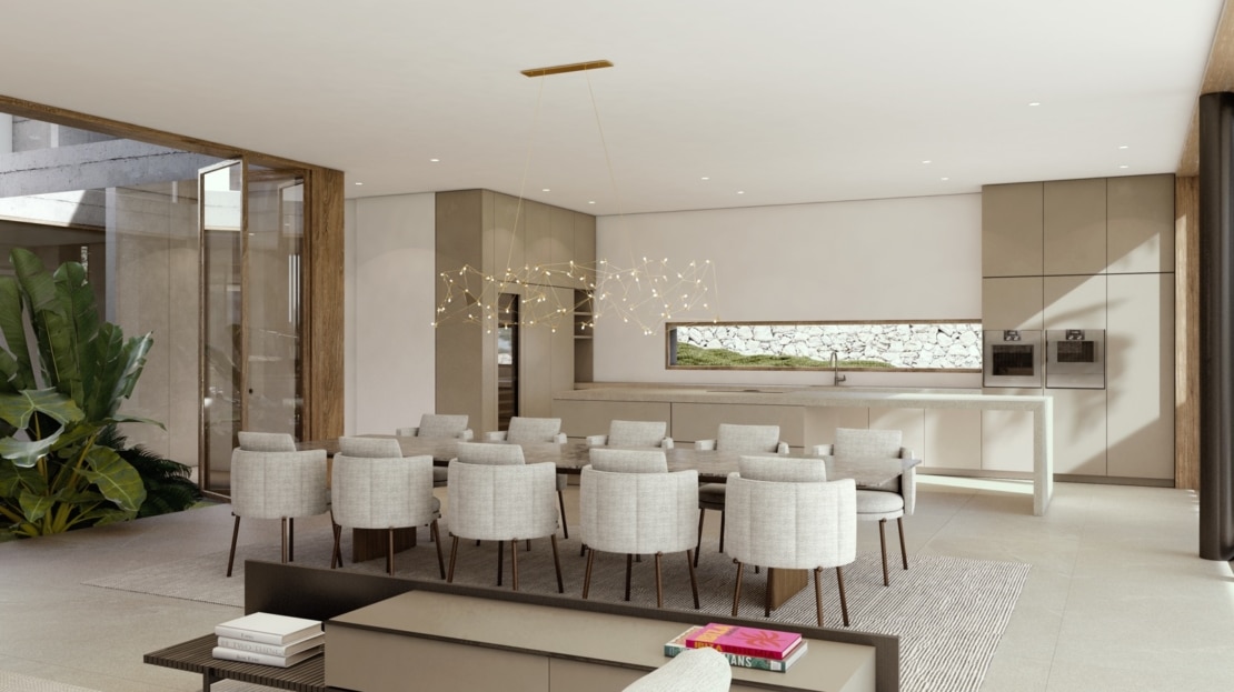 V-4670-121 PROJEKT! Beeindruckende Luxus Villa in Bendinat mit Blick auf den Golfplatz und das Meer