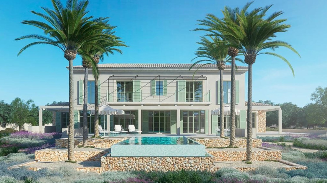 F-4055 Luxus Finca zw. Ses Salines und Es Llombards mit traumhaftem Panorama Blick