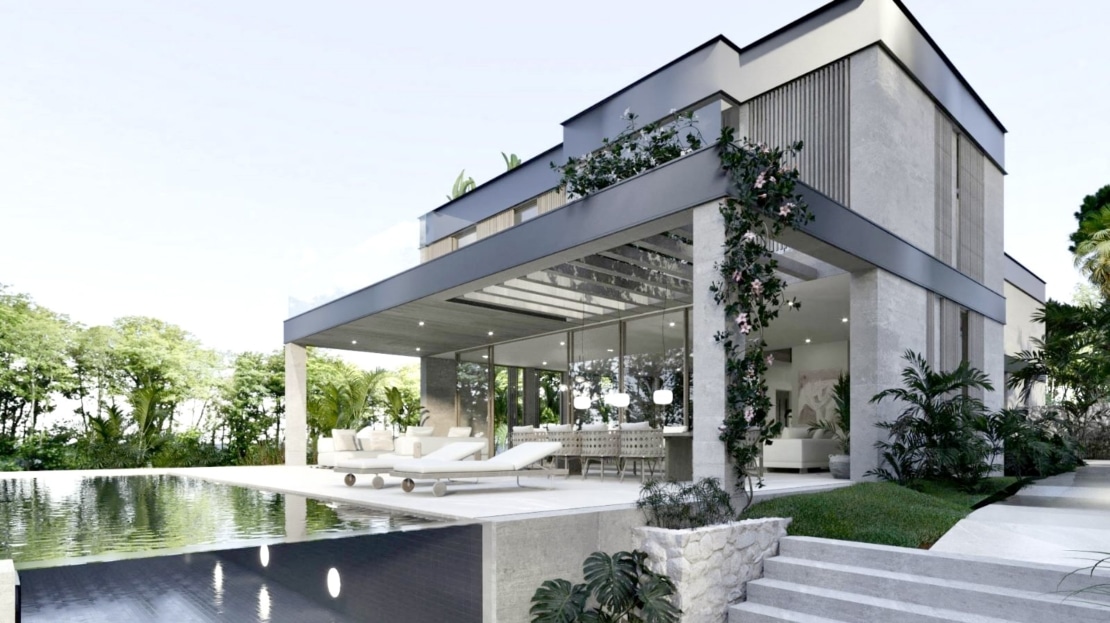 V-4682-121 PROJEKT! Spektakuläre Luxusvilla in Bendinat mit herrlichem Golf- und Meerblick 1