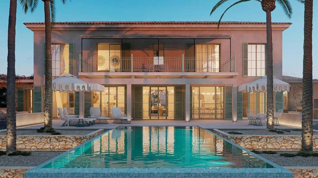 F-4055 Luxus Finca zw. Ses Salines und Es Llombards mit traumhaftem Panorama Blick