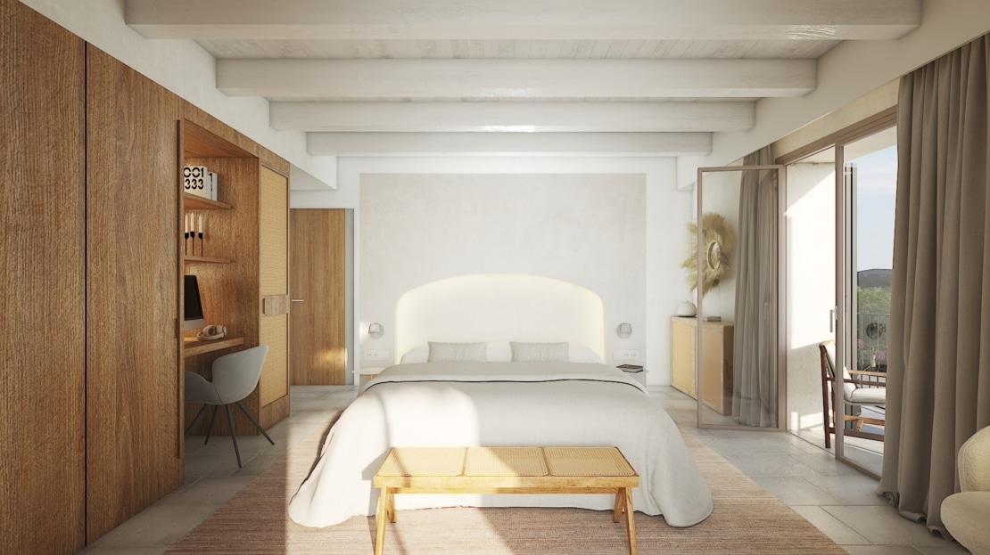 D-4686 Einzigartiges Dorfhaus in Ses Salines mit riesigem Garten & Pool