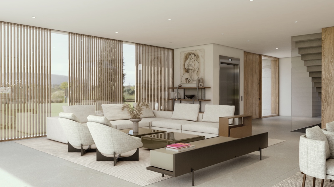 V-4670-121 PROJEKT! Beeindruckende Luxus Villa in Bendinat mit Blick auf den Golfplatz und das Meer