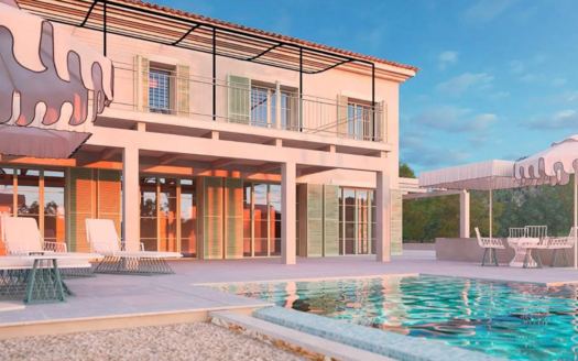 F-4055 Luxus Finca zw. Ses Salines und Es Llombards mit traumhaftem Panorama Blick