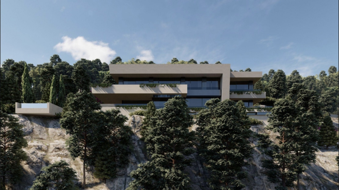 G-4113 PROJEKT! Top Grundstück in Son Vida mit Luxus-Villen-Projekt der Sonderklasse