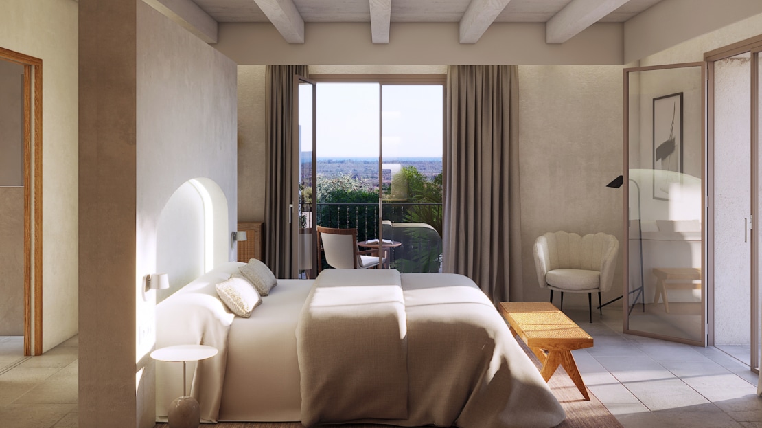 D-4686 Einzigartiges Dorfhaus in Ses Salines mit riesigem Garten & Pool