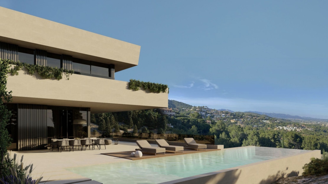 G-4113 PROJEKT! Top Grundstück in Son Vida mit Luxus-Villen-Projekt der Sonderklasse