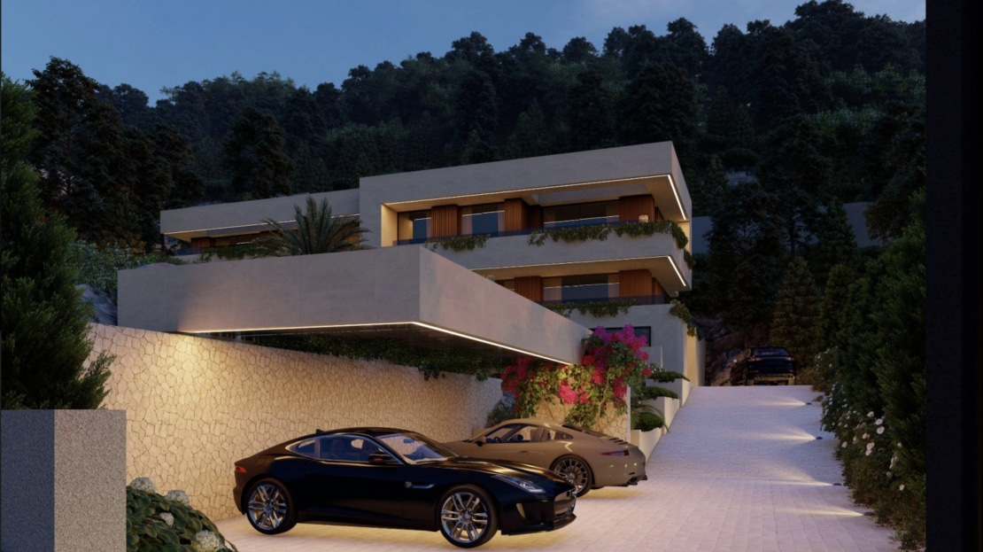 G-4109 PROJEKT! Bau-Grundstück in Son Vida mit Projekt für eine Luxus Designer Villa