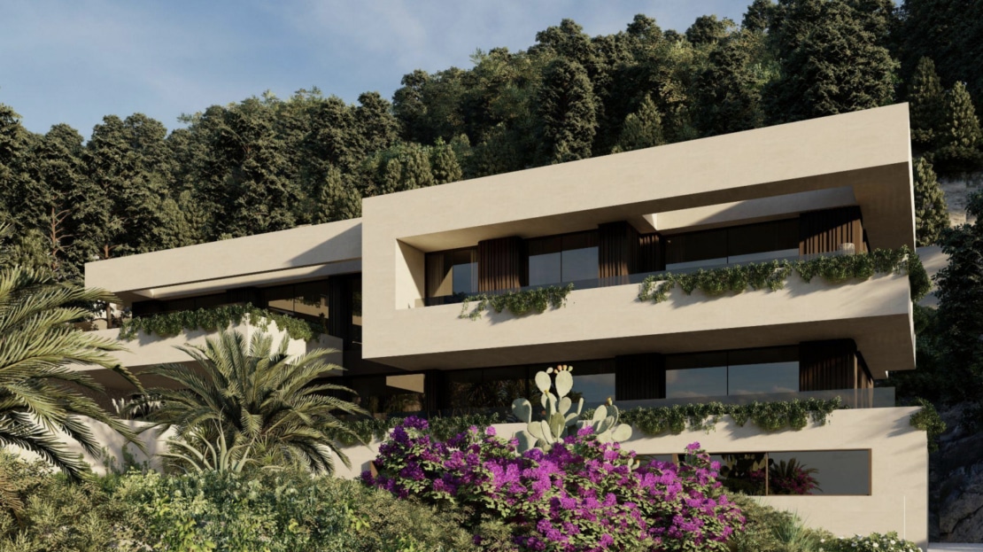 G-4109 PROJEKT! Bau-Grundstück in Son Vida mit Projekt für eine Luxus Designer Villa