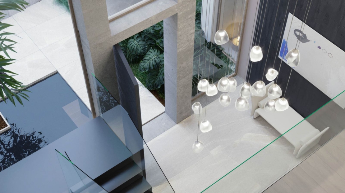 V-4682-121 PROJEKT! Spektakuläre Luxusvilla in Bendinat mit herrlichem Golf- und Meerblick