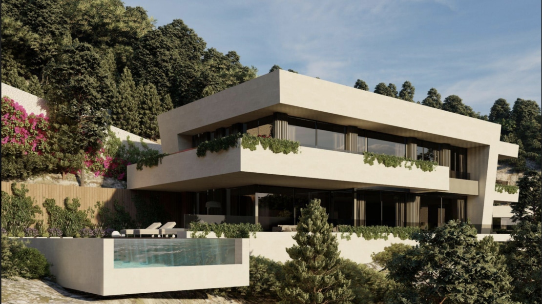 G-4113 PROJEKT! Top Grundstück in Son Vida mit Luxus-Villen-Projekt der Sonderklasse