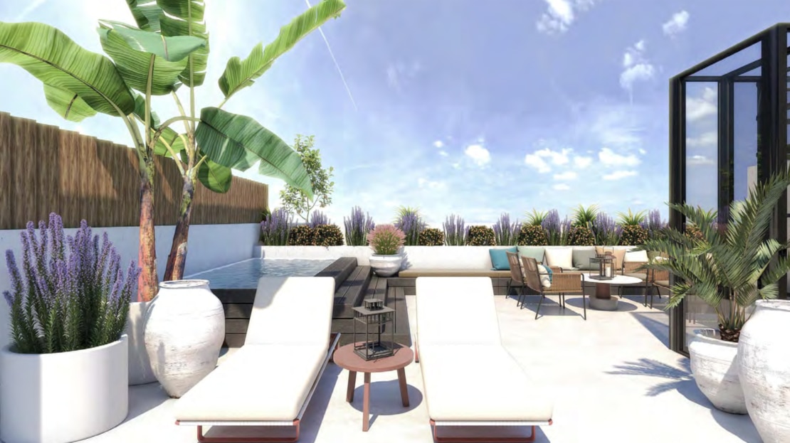 5113 Exklusives Duplex Penthouse in Son Armadams mit Pool Terrasse