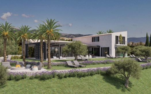 5156 Grundstück in Moscari mit Villa Projekt und Baulizenz