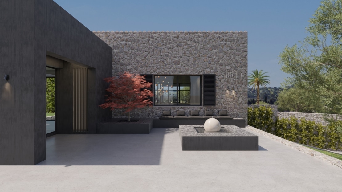 5156 Grundstück in Moscari mit Villa Projekt und Baulizenz