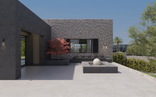 5156 Grundstück in Moscari mit Villa Projekt und Baulizenz
