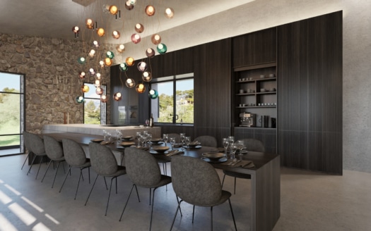 5156 Grundstück in Moscari mit Villa Projekt und Baulizenz