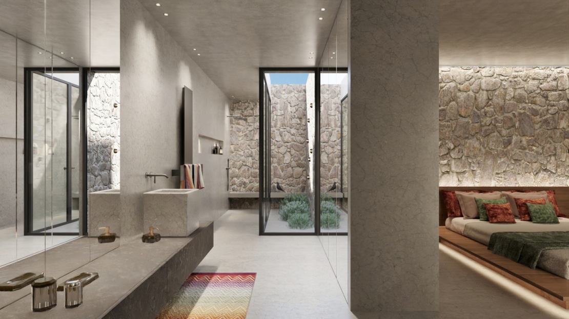 5156 Grundstück in Moscari mit Villa Projekt und Baulizenz