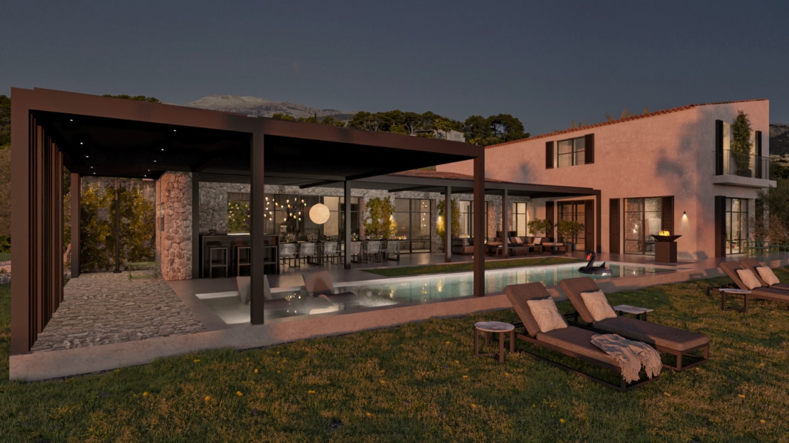 5156 Grundstück in Moscari mit Villa Projekt und Baulizenz